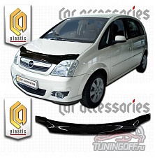 Дефлектор капота (серый) OPEL MERIVA (04-06)