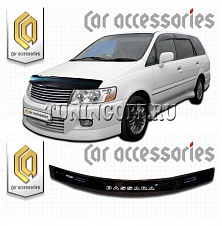 Дефлектор капота (серый) NISSAN BASSARA (99-03)