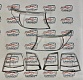 Хромированные накладки TOYOTA LAND CRUISER 200 (07-2011)
