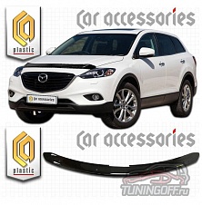 Дефлектор капота (серый) MAZDA CX-9 (2013-)