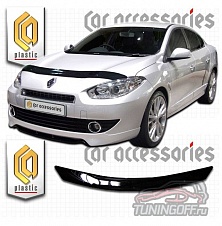 Дефлектор капота (серый) RENAULT FLUENCE (2009-)
