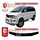 Очки на фары (серые) MITSUBISHI DELICA (98-05)