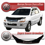Дефлектор капота (серый) KIA SPORTAGE (05-)