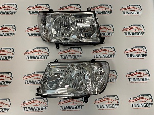 Фары по электрокорректор (Хрустальные хром) LAND CRUISER 100 (2004-2006)