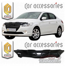 Дефлектор капота (прозрачный) PEUGEOT 301 (2012-)