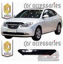 Дефлектор капота (серый) HYUNDAI AVANTE / ELANTRA (2009)