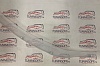 Дефлектор капота (шелкография белая) LEXUS LX570 (07-)