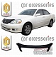 Дефлектор капота (прозрачный) TOYOTA MARK2 X110-X115 (00-02)
