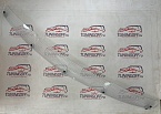 Дефлектор капота (шелкография белая) MITSUBISHI PAJERO SPORT (2008-)