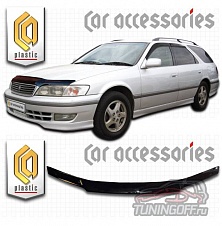 Дефлектор капота (серый) TOYOTA MARK2 QUALIS WAGON (97-02)