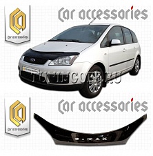 Дефлектор капота (серый) FORD FOCUS C-MAX (03-06)