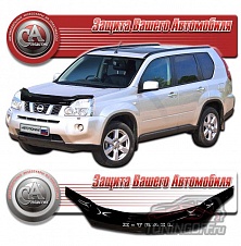 Дефлектор капота (серый) NISSAN X-TRAIL (2010-2013)