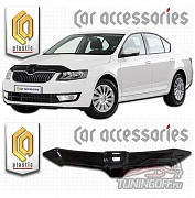 Дефлектор капота (серый) SKODA OCTAVIA (2013-)