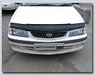Дефлектор капота (черный) NISSAN SUNNY (98-04)