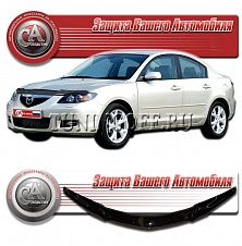 Дефлектор капота (прозрачный) MAZDA 3 / AXELA (03-)