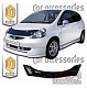 Дефлектор капота (черный) HONDA FIT / JAZZ (01-06)