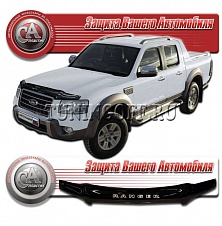 Дефлектор капота (черный) FORD RANGER (2008-)