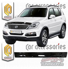 Дефлектор капота (серый) SSANG YONG REXTON 2 (2012-)