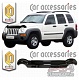 Дефлектор капота (серый) JEEP LIBERTY (2002-2007)