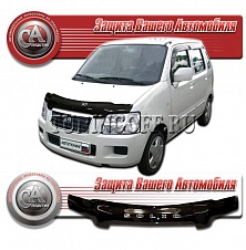 Дефлектор капота (черный) SUZUKI WAGON R SOLIO / SOLIO (2005-)