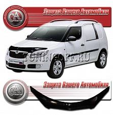 Дефлектор капота (серый) SKODA ROOMSTER (07-)