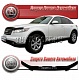 Дефлектор капота (прозрачный) INFINITI FX35