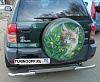 Защита заднего бампера P2037(RV-B010) TOYOTA RAV4 (00-05)