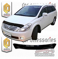 Дефлектор капота (серый) NISSAN PRESAGE (2003-)