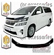 Дефлектор капоты (серый) TOYOTA VELLFIRE (2008-)