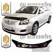 Дефлектор капота (черный) TOYOTA AVENSIS универсал (2003-2008)