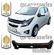 Дефлектор капота (черный) CHEVROLET SPARK (2011-)