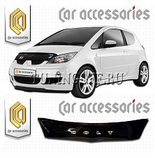 Очки на фары (Черные) MITSUBISHI COLT (2006-)