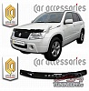 Дефлектор капота (Шелкография серебро) SUZUKI ESCUDO / GRAND VITARA (05-)