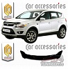 Дефлектор капота (серый) FORD KUGA (2008-)
