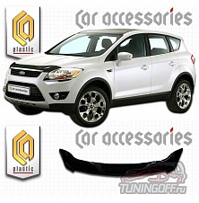 Дефлектор капота (серый) FORD KUGA (2008-)