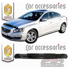 Дефлектор капота (серый) VOLVO S60 (2013-)