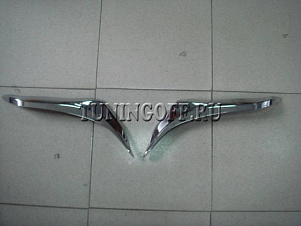 Ресницы на фары (хромированные) TOYOTA LAND CRUISER PRADO 150