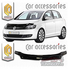 Дефлектор капота (серый) VOLKSWAGEN GOLF PLUS (2008-2014)