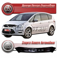 Дефлектор капота (прозрачный) FORD S-MAX (2011-)