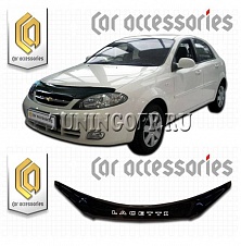 Дефлектор капота (черный) CHEVROLET LACETTI Hatchback (06-)