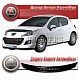 Дефлектор капота (серый) PEUGEOT 207 (2009-)