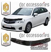 Дефлектор капота (шелкография серебро) TOYOTA COROLLA FIELDER (2012-)