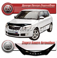 Дефлектор капота (прозрачный) SKODA FABIA (07-) Hatchback