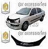 Очки на фары (Серые) RENAULT SYMBOL (06-)
