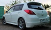 Спойлер задний (белый) NISSAN TIIDA / LATIO (2004-)