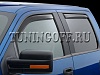 Ветровики дверные (темно-серые) FORD F150 Crew Cab (2009-2013)
