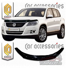 Дефлектор капота (прозрачный) VOLKSWAGEN TIGUAN (2008-2011)