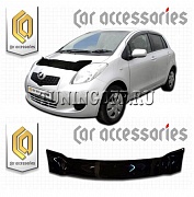 Дефлектор капота (черный) TOYOTA VITZ / YARIS (05-)