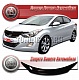 Дефлектор капота (прозрачный) HYUNDAI AVANTE HYBRID (2011-UP).