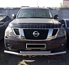 Дефлектор капота (черный) NISSAN PATROL Y62 (2010-)